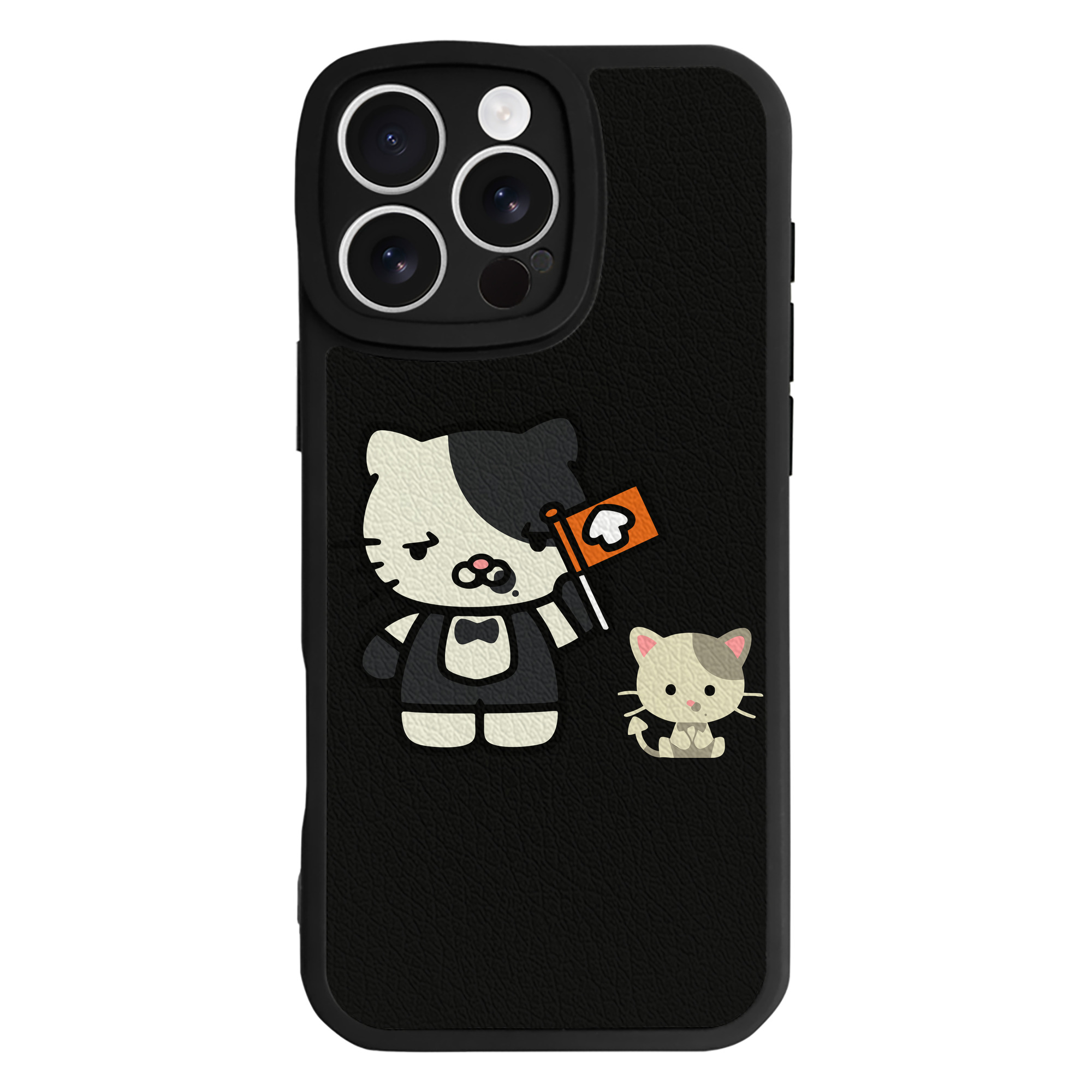 （画像用） Hello Kitty ハローキティ 【iPhone 16シリーズ対応】シリコンスマホケース（レザー調） 材質：シリコン